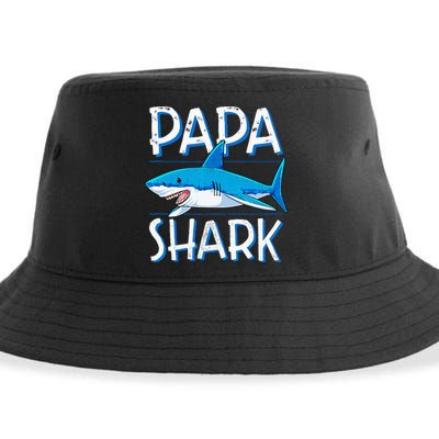 Papa Shark Family Matching Dad Daddy Jawsome Sustainable Bucket Hat