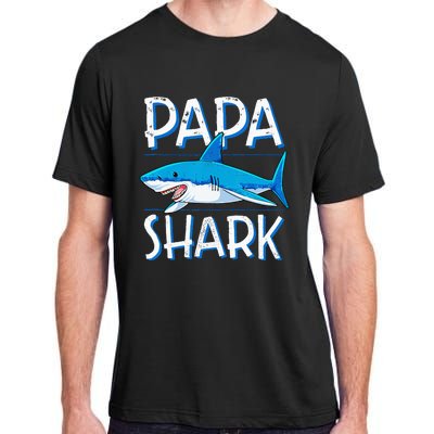 Papa Shark Family Matching Dad Daddy Jawsome Adult ChromaSoft Performance T-Shirt