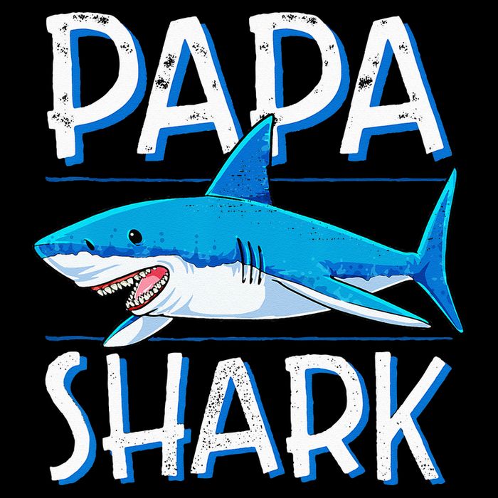 Papa Shark Family Matching Dad Daddy Jawsome Drawstring Bag
