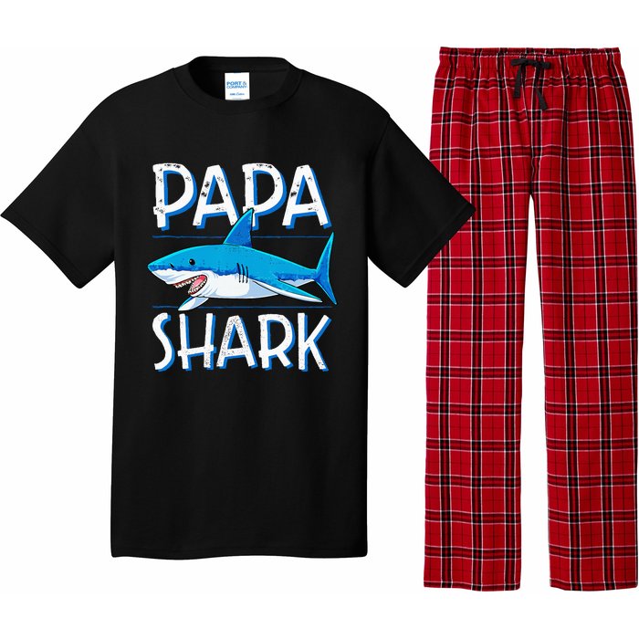 Papa Shark Family Matching Dad Daddy Jawsome Pajama Set