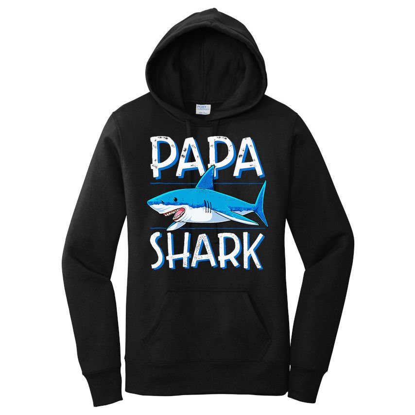 Papa Shark Family Matching Dad Daddy Jawsome Women's Pullover Hoodie
