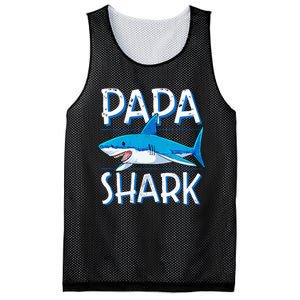 Papa Shark Family Matching Dad Daddy Jawsome Mesh Reversible Basketball Jersey Tank