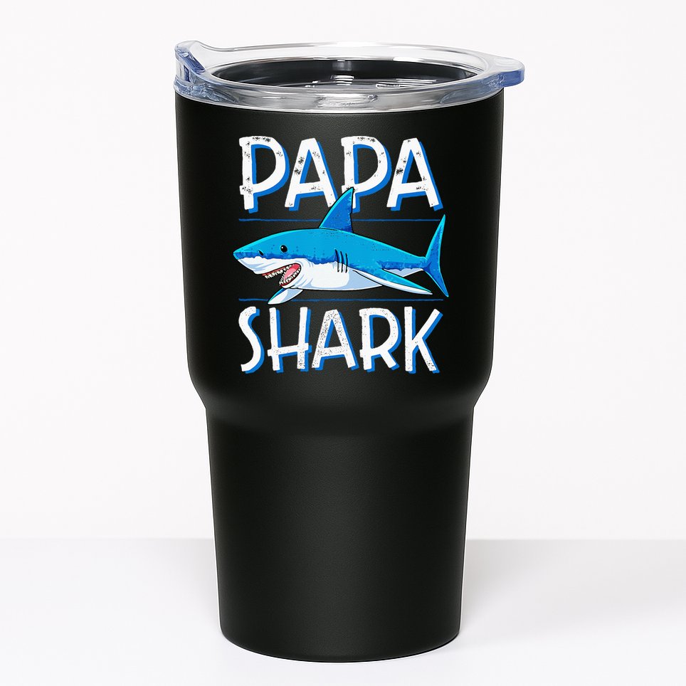 Papa Shark Family Matching Dad Daddy Jawsome Tumbler