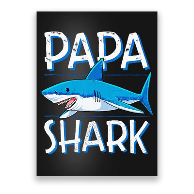 Papa Shark Family Matching Dad Daddy Jawsome Poster