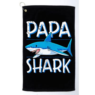 Papa Shark Family Matching Dad Daddy Jawsome Golf Towel