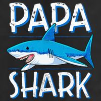 Papa Shark Family Matching Dad Daddy Jawsome Golf Towel