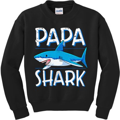 Papa Shark Family Matching Dad Daddy Jawsome Kids Sweatshirt