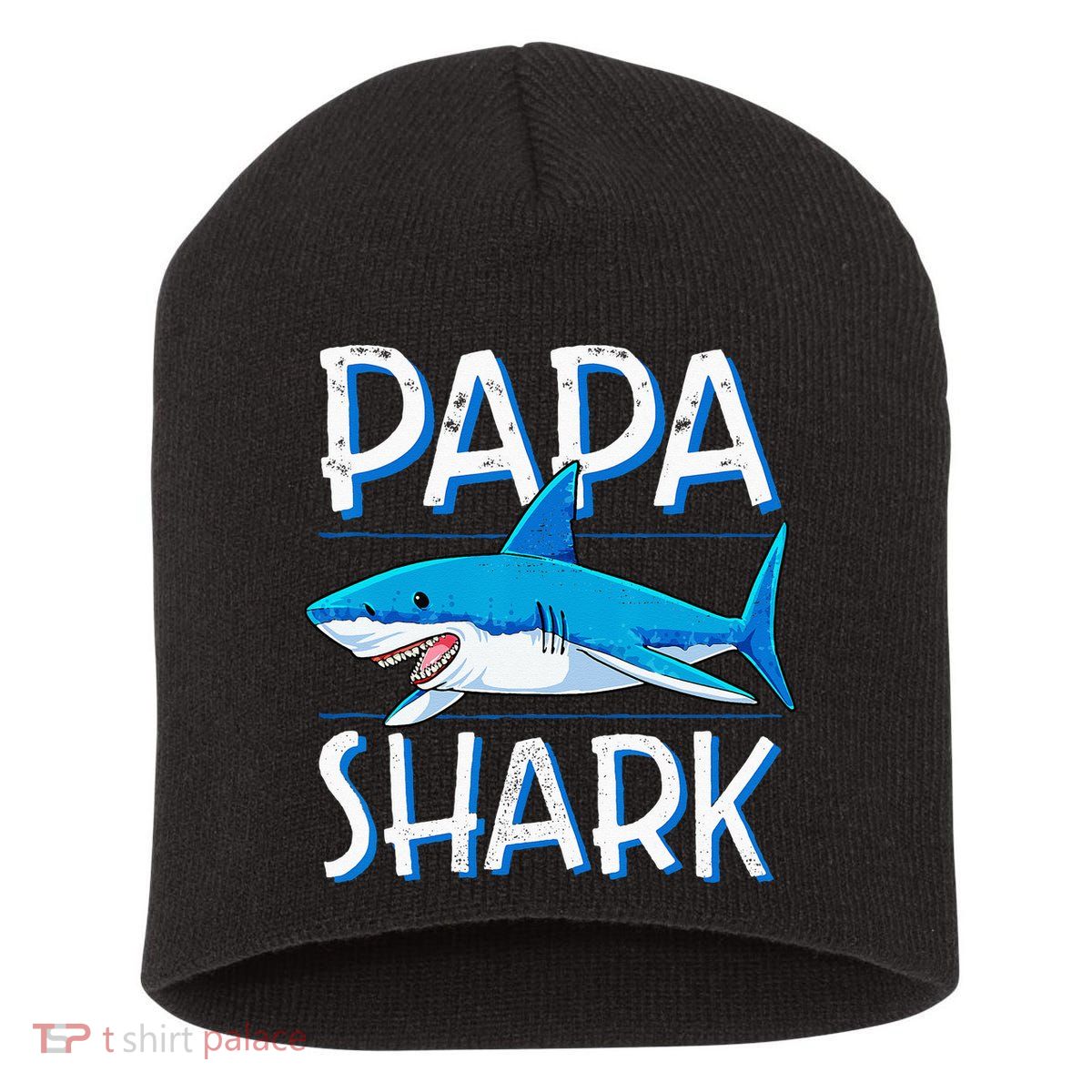 Papa Shark Family Matching Dad Daddy Jawsome Short Acrylic Beanie