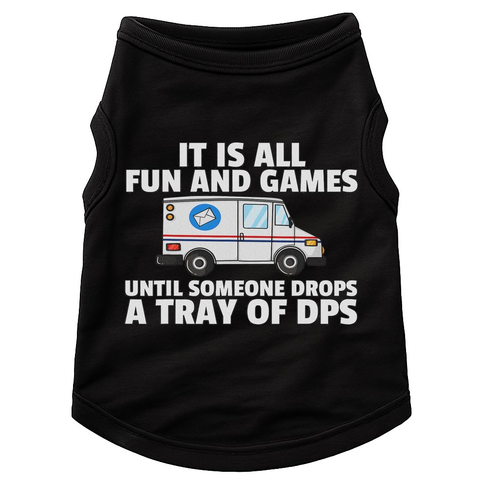 Postal Service For Mailman Us Postman Worker Doggie Tank