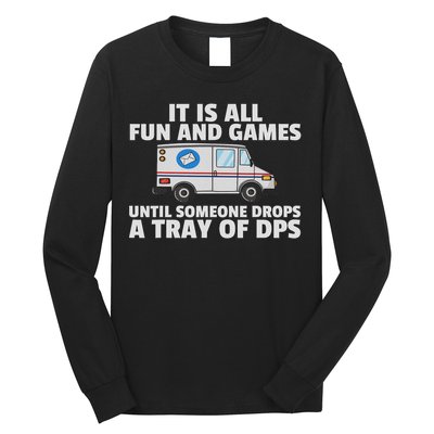 Postal Service For Mailman Us Postman Worker Long Sleeve Shirt