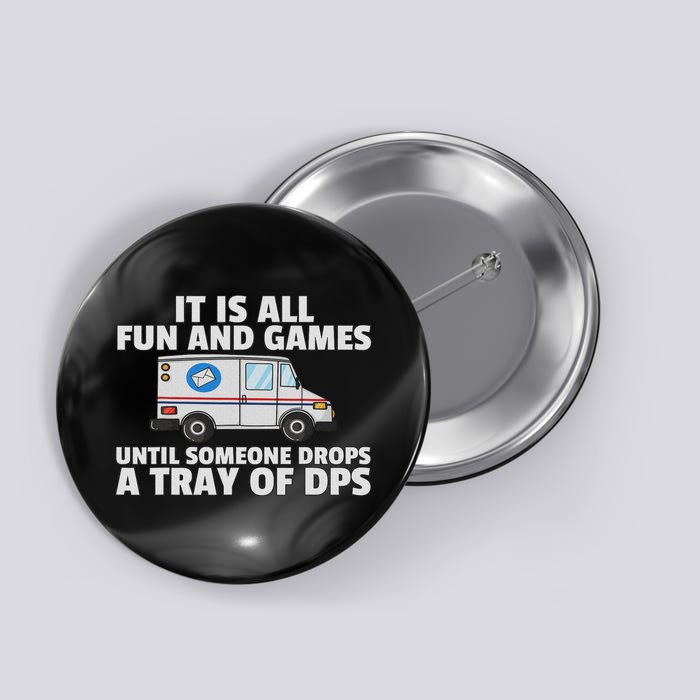 Postal Service For Mailman Us Postman Worker Button