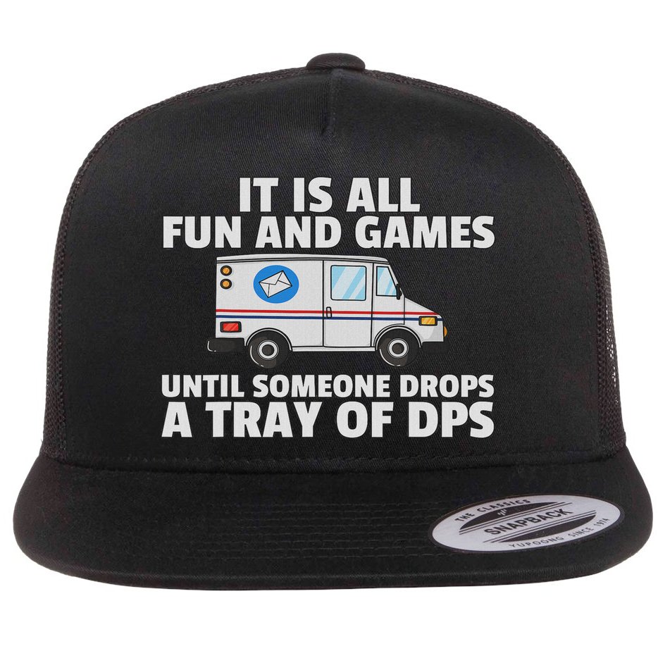Postal Service For Mailman Us Postman Worker Flat Bill Trucker Hat
