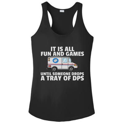 Postal Service For Mailman Us Postman Worker Ladies PosiCharge Competitor Racerback Tank