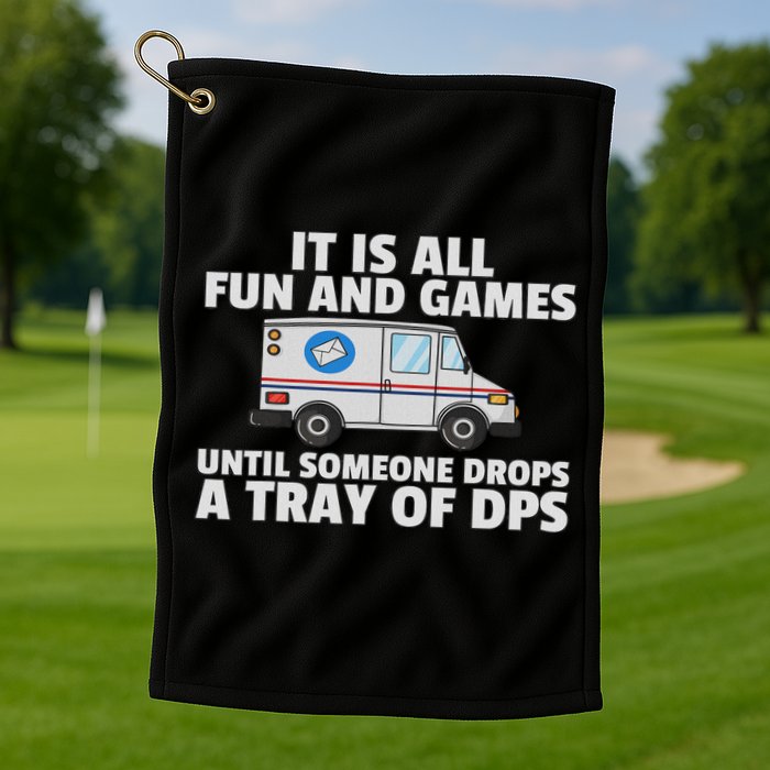 Postal Service For Mailman Us Postman Worker Golf Towel