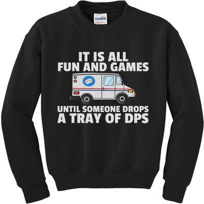 Postal Service For Mailman Us Postman Worker Kids Sweatshirt