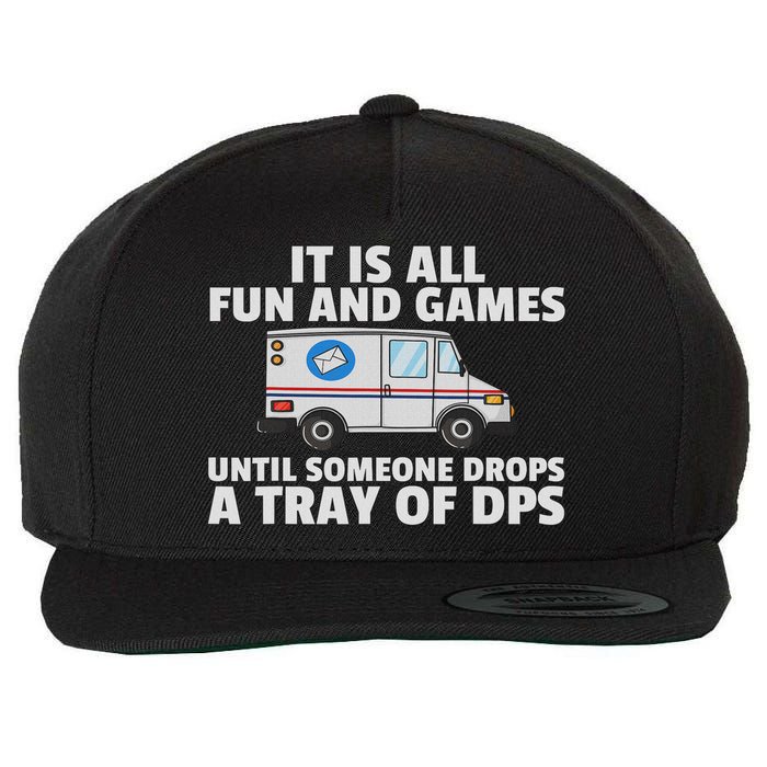 Postal Service For Mailman Us Postman Worker Wool Snapback Cap