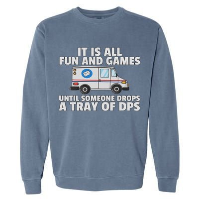 Postal Service For Mailman Us Postman Worker Garment-Dyed Sweatshirt