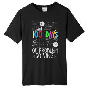 Problem Solving Funny Math Teacher 100 Days Of School Funny Gift Tall Fusion ChromaSoft Performance T-Shirt