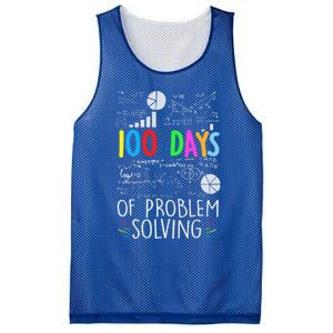 Problem Solving Funny Math Teacher 100 Days Of School Funny Gift Mesh Reversible Basketball Jersey Tank