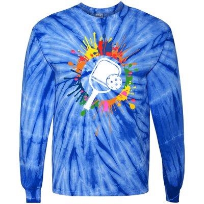 Paddleball Sport For Pickleball Sports Funny Gift Tie-Dye Long Sleeve Shirt