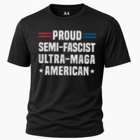 Proud Semi Fascist Ultra Maga American Funny Patriotic Cooling Performance Crew T-Shirt