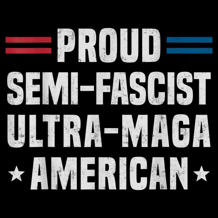 Proud Semi Fascist Ultra Maga American Funny Patriotic Cooling Performance Crew T-Shirt