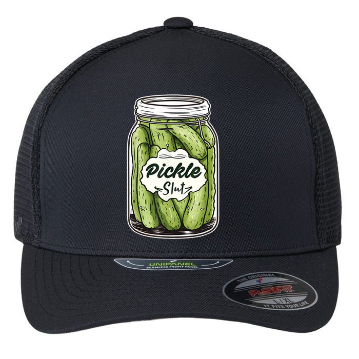 Pickle Slut Funny Pickle Slut Who Loves Pickles Apaprel Flexfit Unipanel Trucker Cap