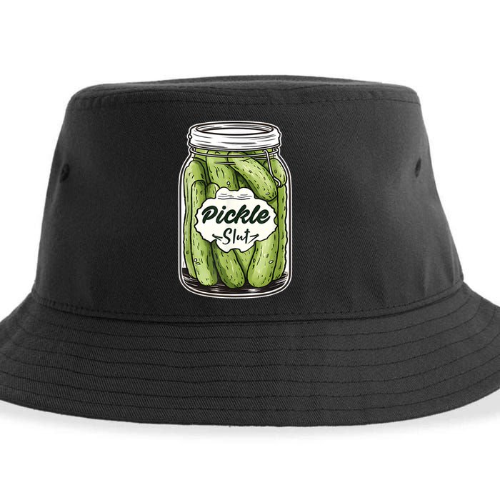 Pickle Slut Funny Pickle Slut Who Loves Pickles Apaprel Sustainable Bucket Hat