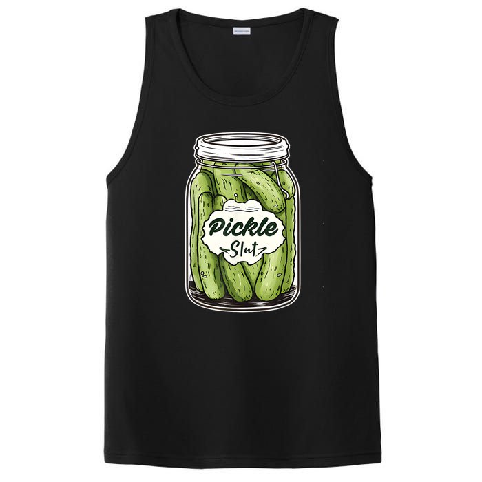 Pickle Slut Funny Pickle Slut Who Loves Pickles Apaprel PosiCharge Competitor Tank