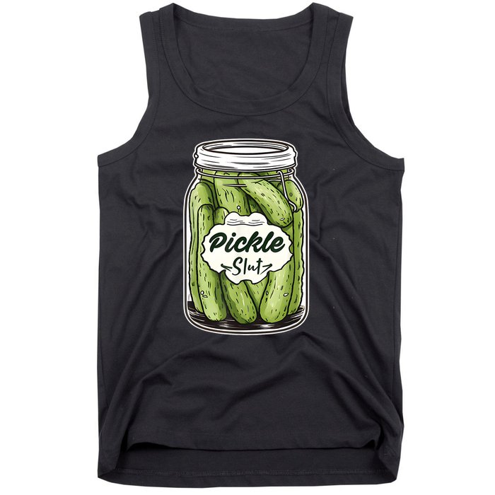 Pickle Slut Funny Pickle Slut Who Loves Pickles Apaprel Tank Top