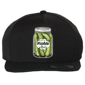 Pickle Slut Funny Pickle Slut Who Loves Pickles Apaprel Wool Snapback Cap