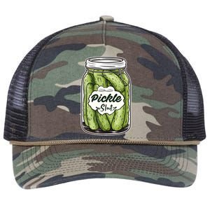 Pickle Slut Funny Pickle Slut Who Loves Pickles Apaprel Retro Rope Trucker Hat Cap