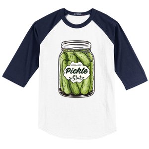 Pickle Slut Funny Pickle Slut Who Loves Pickles Apaprel Baseball Sleeve Shirt