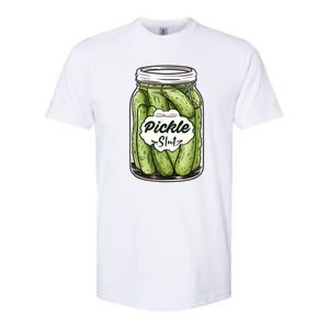 Pickle Slut Funny Pickle Slut Who Loves Pickles Apaprel Softstyle CVC T-Shirt