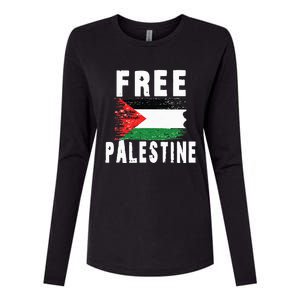 Palestine Strong funny isreal flag Womens Cotton Relaxed Long Sleeve T-Shirt