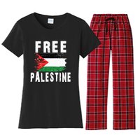 Palestine Strong funny isreal flag Women's Flannel Pajama Set