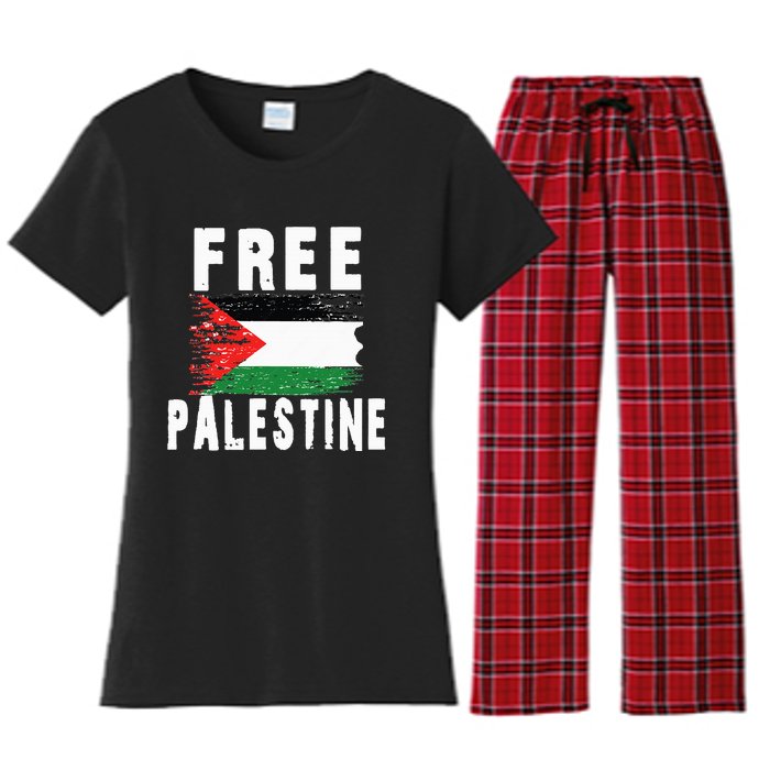 Palestine Strong funny isreal flag Women's Flannel Pajama Set