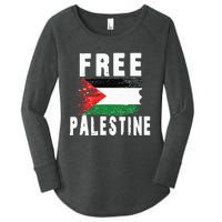 Palestine Strong funny isreal flag Women's Perfect Tri Tunic Long Sleeve Shirt