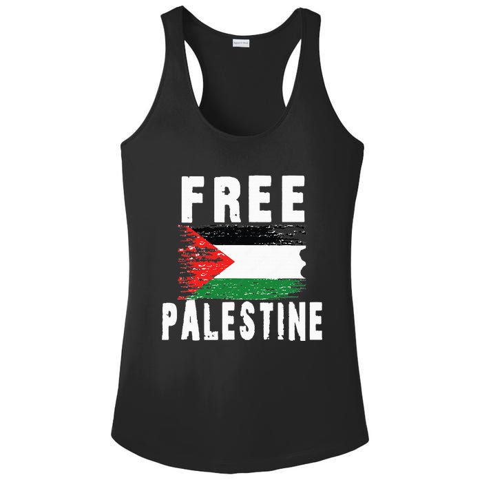 Palestine Strong funny isreal flag Ladies PosiCharge Competitor Racerback Tank