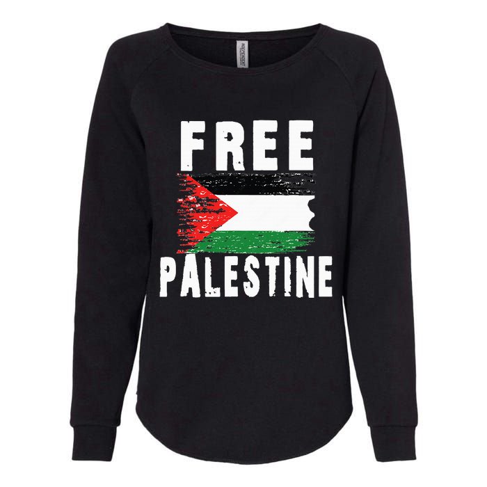 Palestine Strong funny isreal flag Womens California Wash Sweatshirt