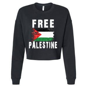 Palestine Strong funny isreal flag Cropped Pullover Crew