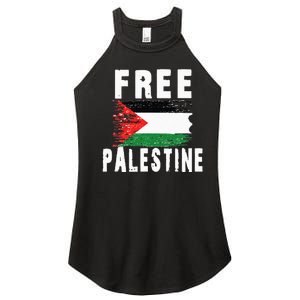 Palestine Strong funny isreal flag Women's Perfect Tri Rocker Tank