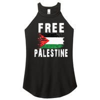 Palestine Strong funny isreal flag Women's Perfect Tri Rocker Tank