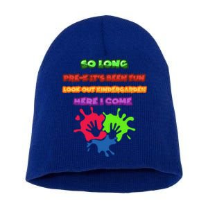 PreK School Funny Kindergarten Gift Short Acrylic Beanie