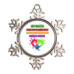 PreK School Funny Kindergarten Gift Metallic Star Ornament