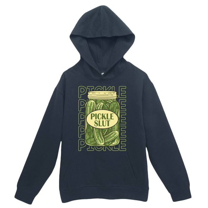 Pickle Slut Funny Canned Pickles Urban Pullover Hoodie