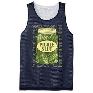 Pickle Slut Funny Canned Pickles Mesh Reversible Basketball Jersey Tank