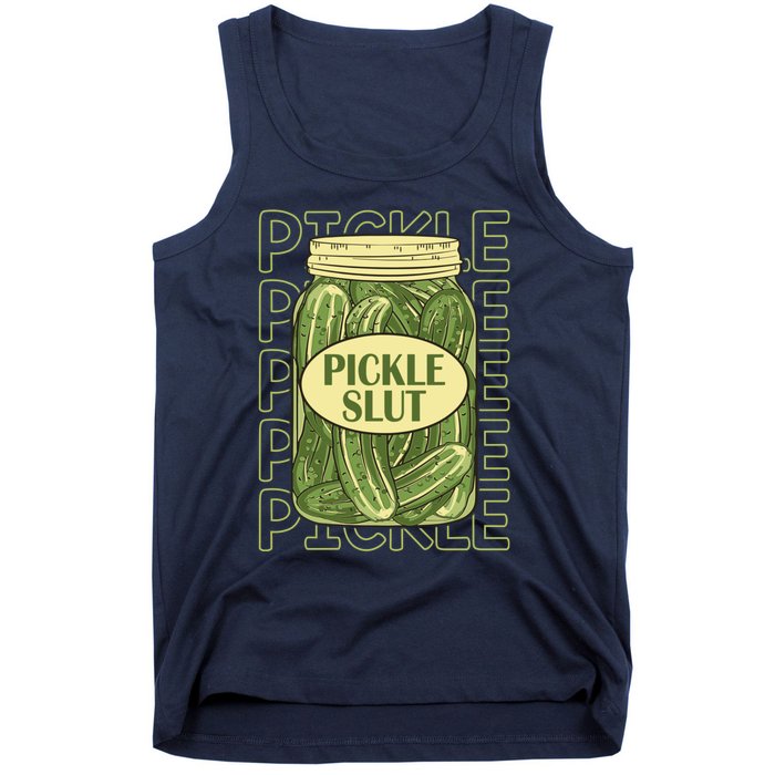 Pickle Slut Funny Canned Pickles Tank Top