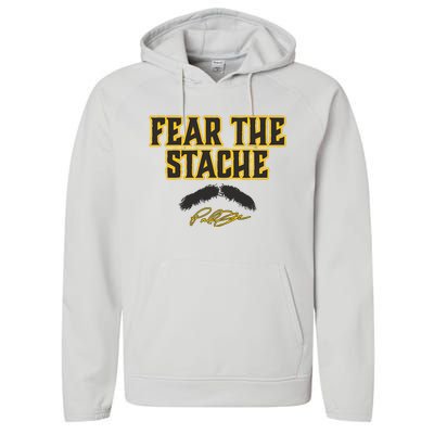 Paul Skenes Fear The Stache Pittsburgh Baseball Performance Fleece Hoodie