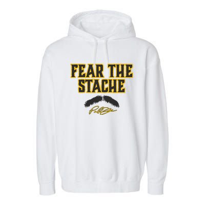 Paul Skenes Fear The Stache Pittsburgh Baseball Garment-Dyed Fleece Hoodie